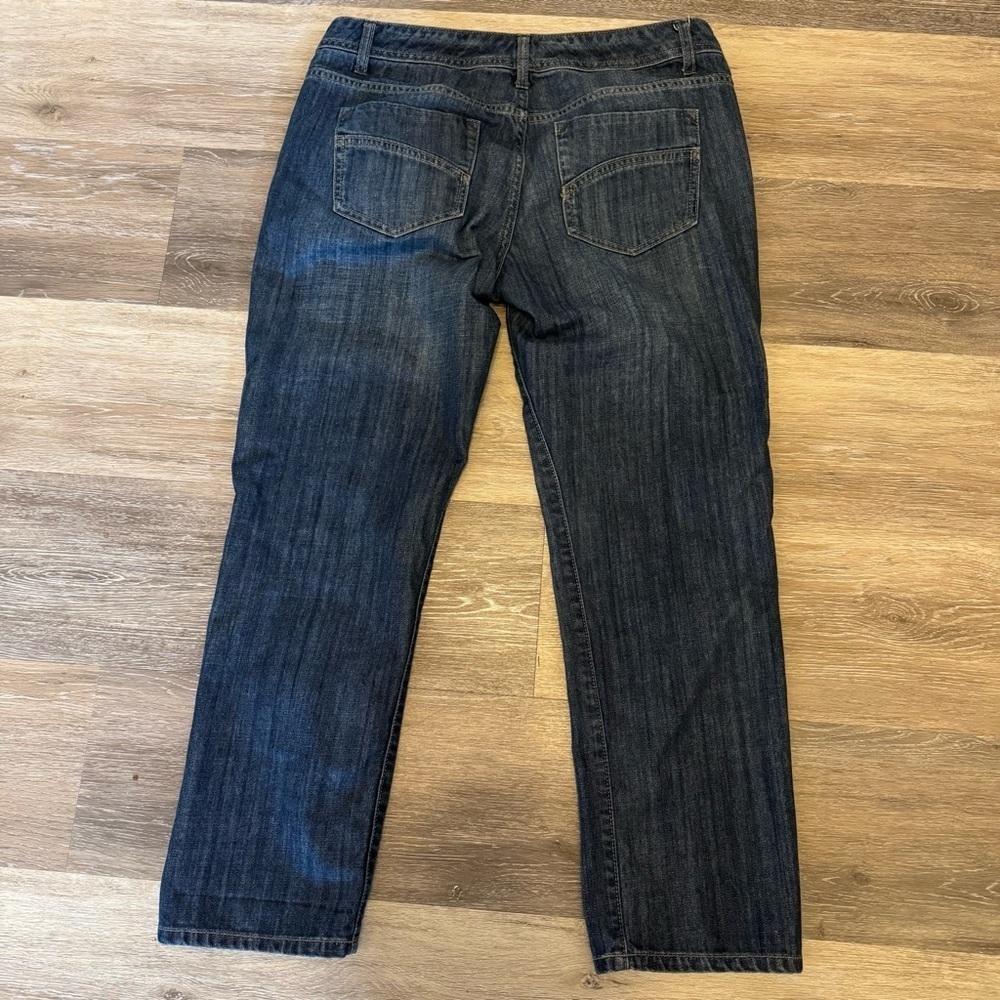 Cabi #640 Women's Jeans Boyfriend Mid Rise Cropped Straight Leg Size 8 - Picture 4 of 8